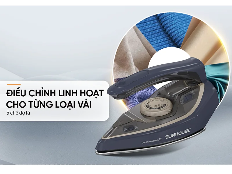 Bàn Ủi Hơi Nước Cầm Tay Sunhouse SHD2172 8