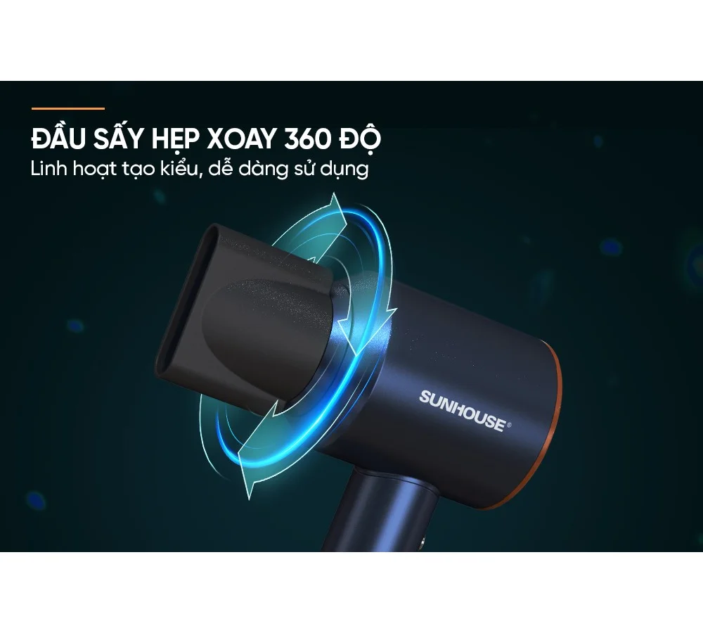 Máy Sấy Tóc Tốc Độ Cao Sunhouse SHD2321 8