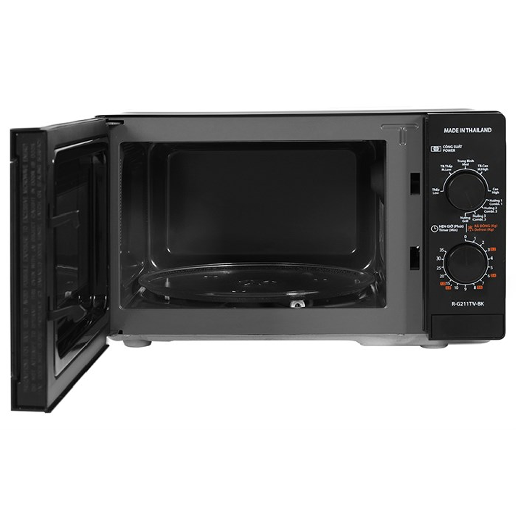 Lò Vi Sóng Có Nướng Sharp R-G211TV-BK 21 Lít - Xuất Xứ Thái Lan 2