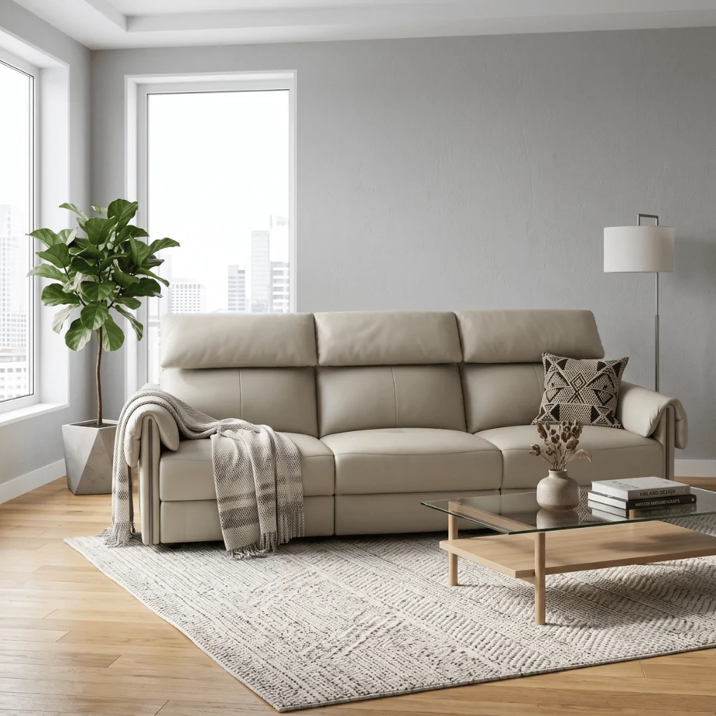 Sofa 3 chỗ Louise G-272 Kem