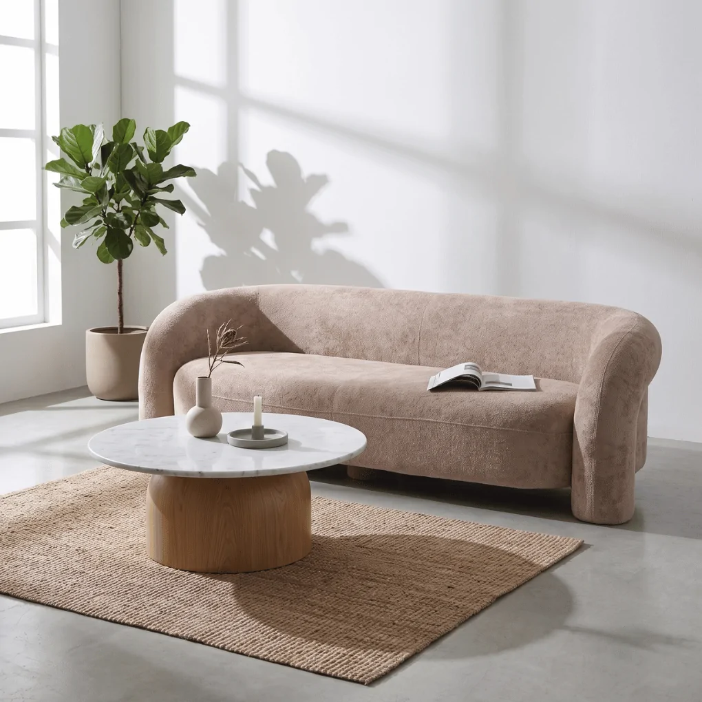 Sofa 3 chỗ Luxury S-020 Hồng