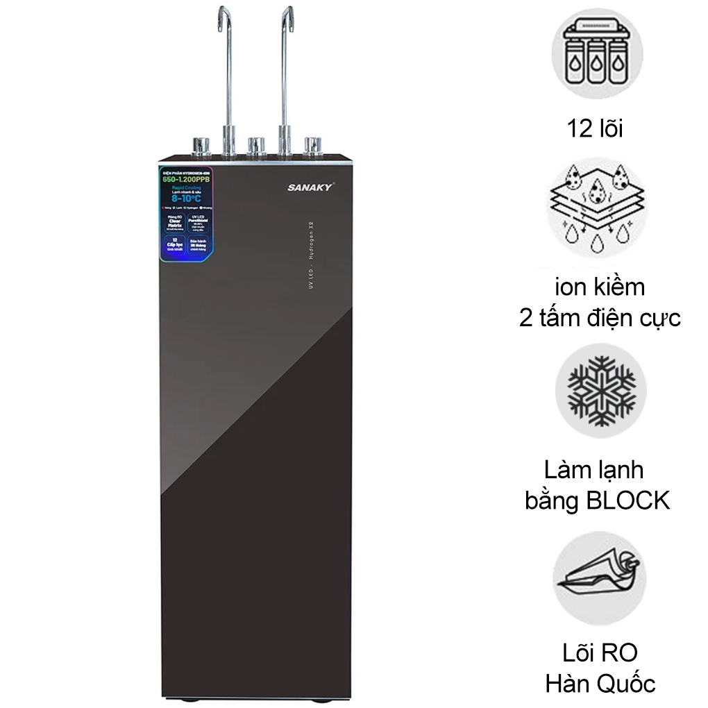 M&aacute;y Lọc Nước Ion Kiềm Hydrogen 12 L&otilde;i SNK-TV3IK018