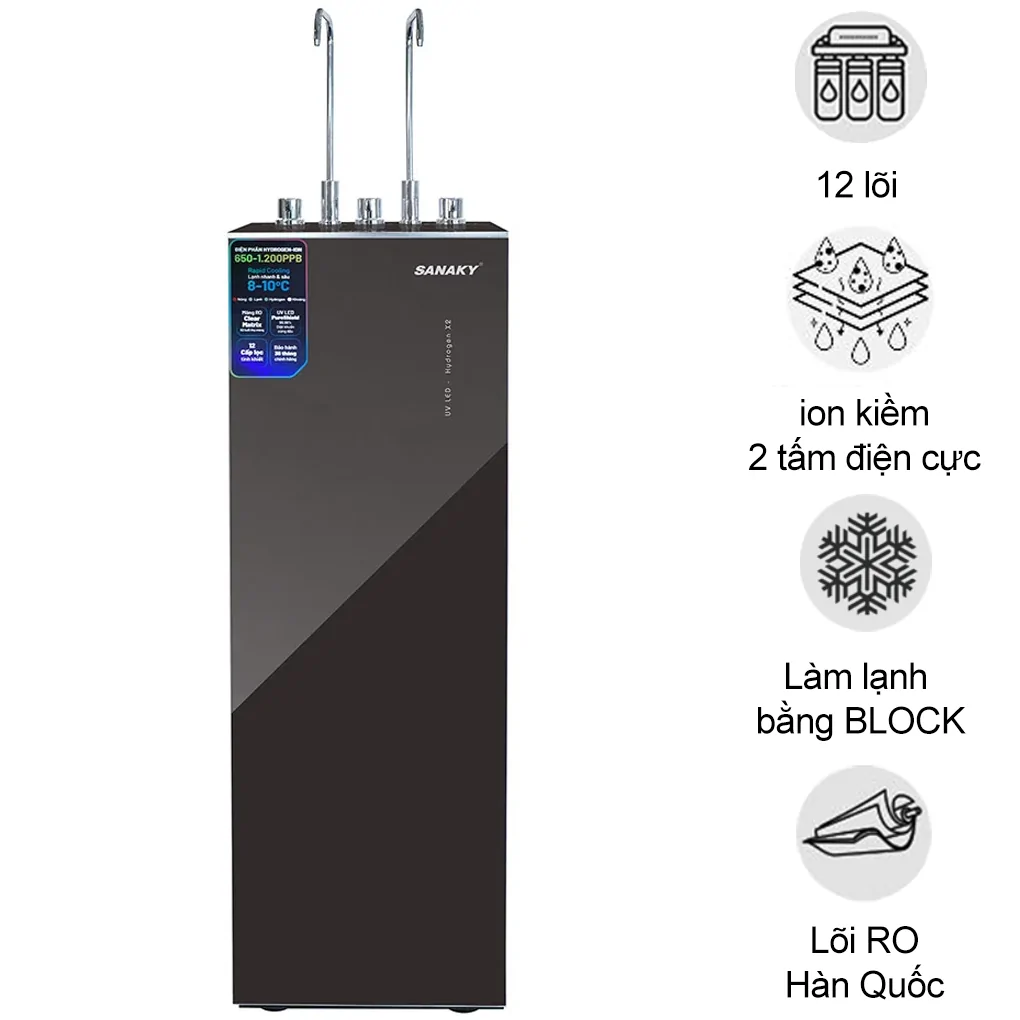 Máy Lọc Nước Ion Kiềm Hydrogen Sanaky 12 Lõi SNK-TV3IK018