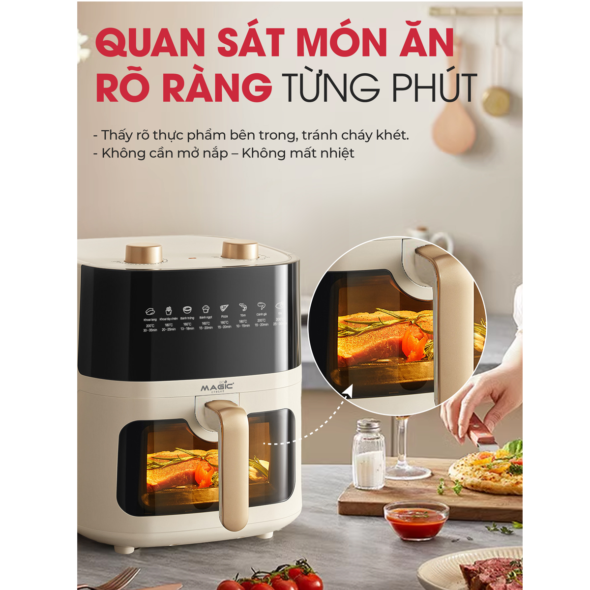 Nồi Chiên Không Dầu Magic AC-161 6 Lít 9