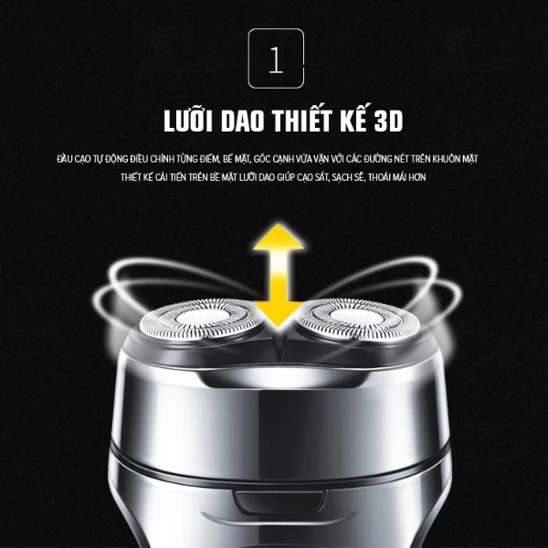 Máy Cạo Râu Khô Và Ướt Flyco FS879VN 3