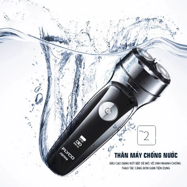 Máy Cạo Râu Khô Và Ướt Flyco FS879VN 4