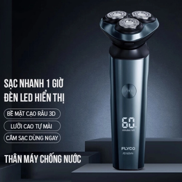 Máy Cạo Râu Khô Và Ướt Flyco FS165VN 1