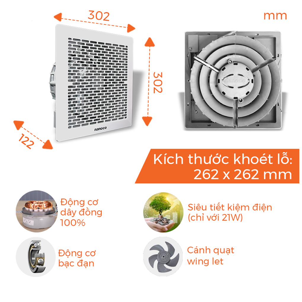 Quạt Hút Nanoco NCV2020 3