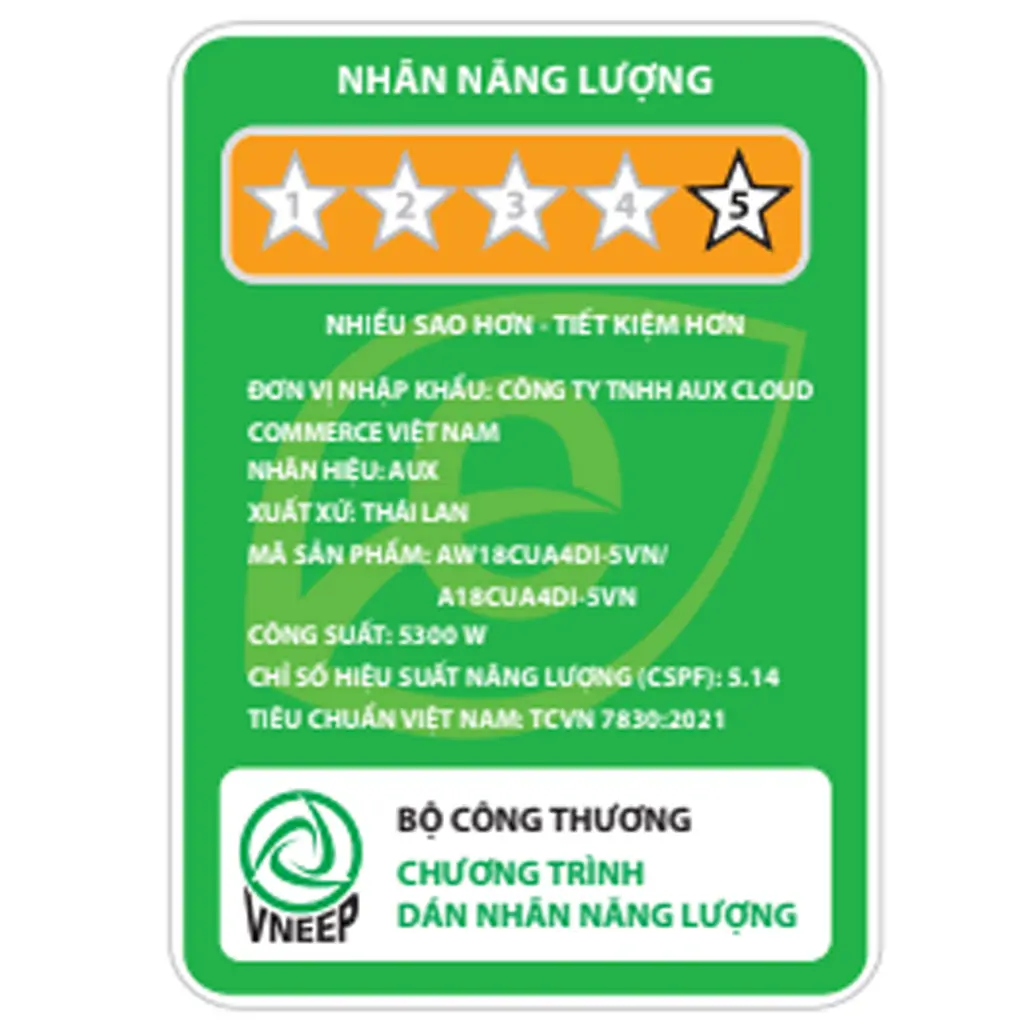 Máy Lạnh AUX Inverter 2 Hp AW18CUA4DI-5VN 6