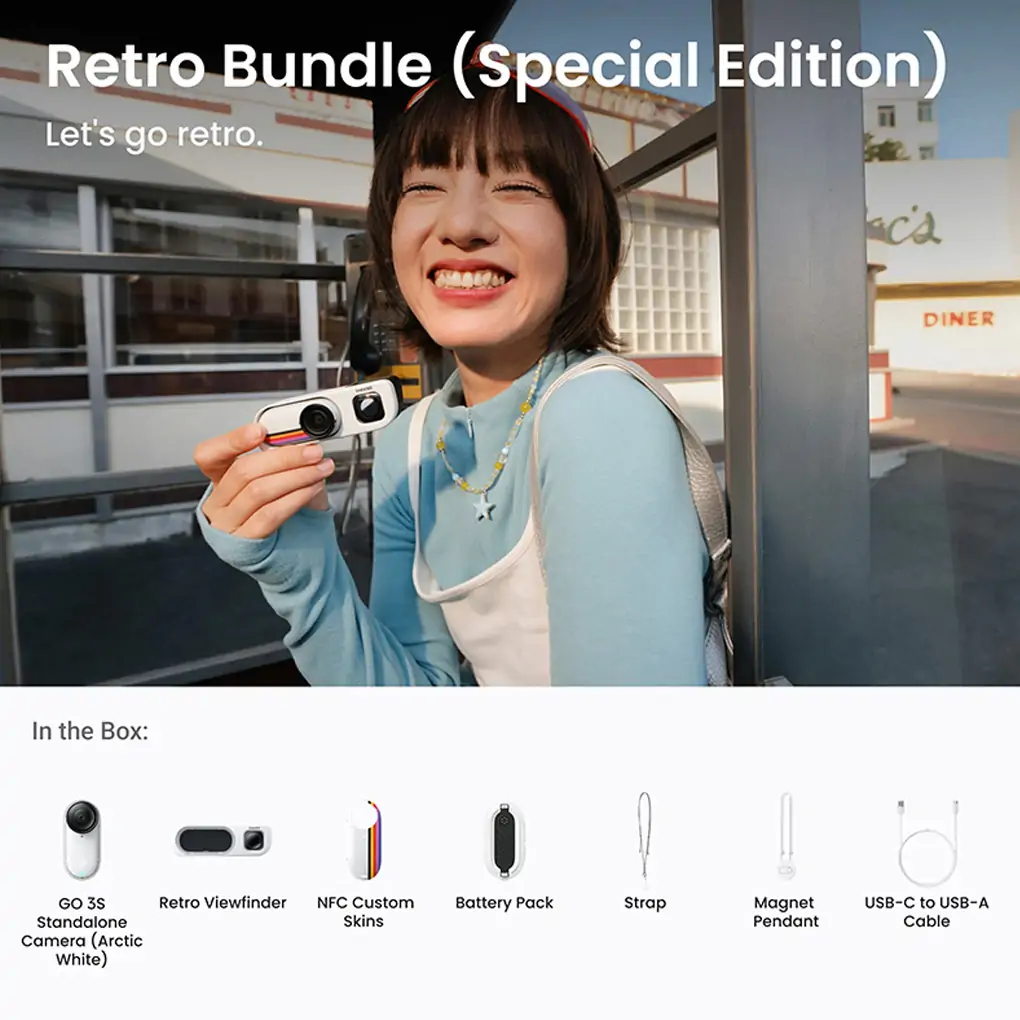 Camera Hành Động Insta360 GO 3S Retro Bundle (Special Edition)_128G 9