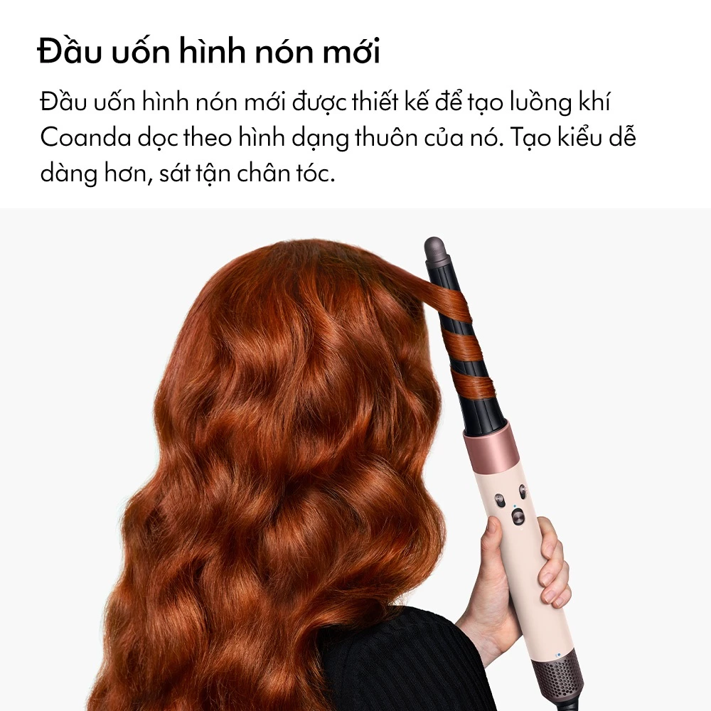 Máy Tạo Kiểu Tóc Thông Minh Dyson Airwrap i.d.™ Straight+Wavy HS08 (Ceramic Pink/Rose Gold) 8