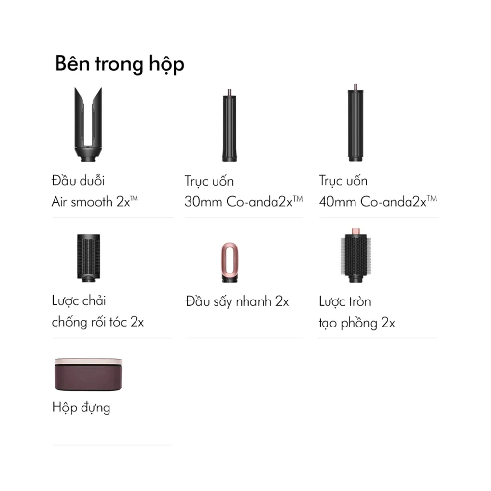 Máy Tạo Kiểu Tóc Đa Năng Thông Minh Dyson Airwrap Co-anda2x™ HS09 Ceramic Apricot 9