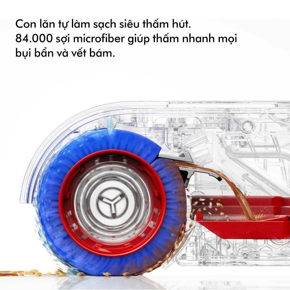 Máy Hút Bụi Lau Nhà Dyson Clean Wash Hygiene WR03-A PBuCo 4