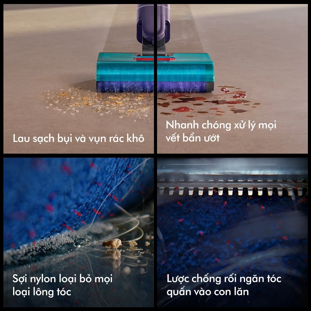 Máy Hút Bụi Lau Nhà Dyson Clean Wash Hygiene WR03-A PBuCo 5