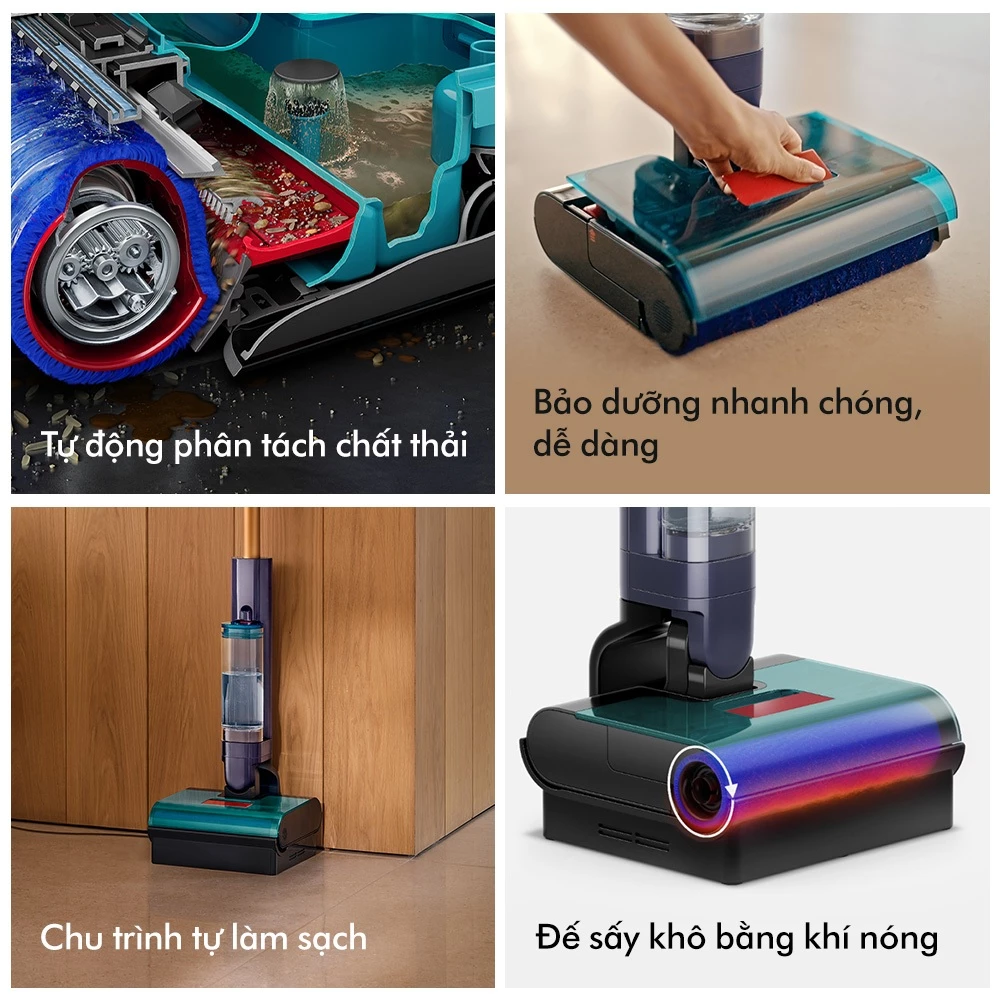 Máy Hút Bụi Lau Nhà Dyson Clean Wash Hygiene WR03-A PBuCo 7
