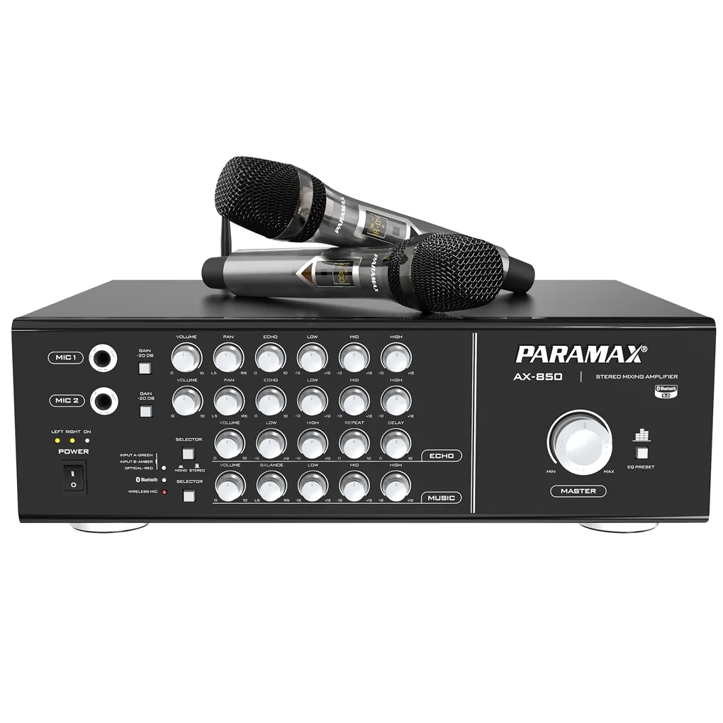 Amply Paramax Tích Hợp Micro Không Dây AX-850