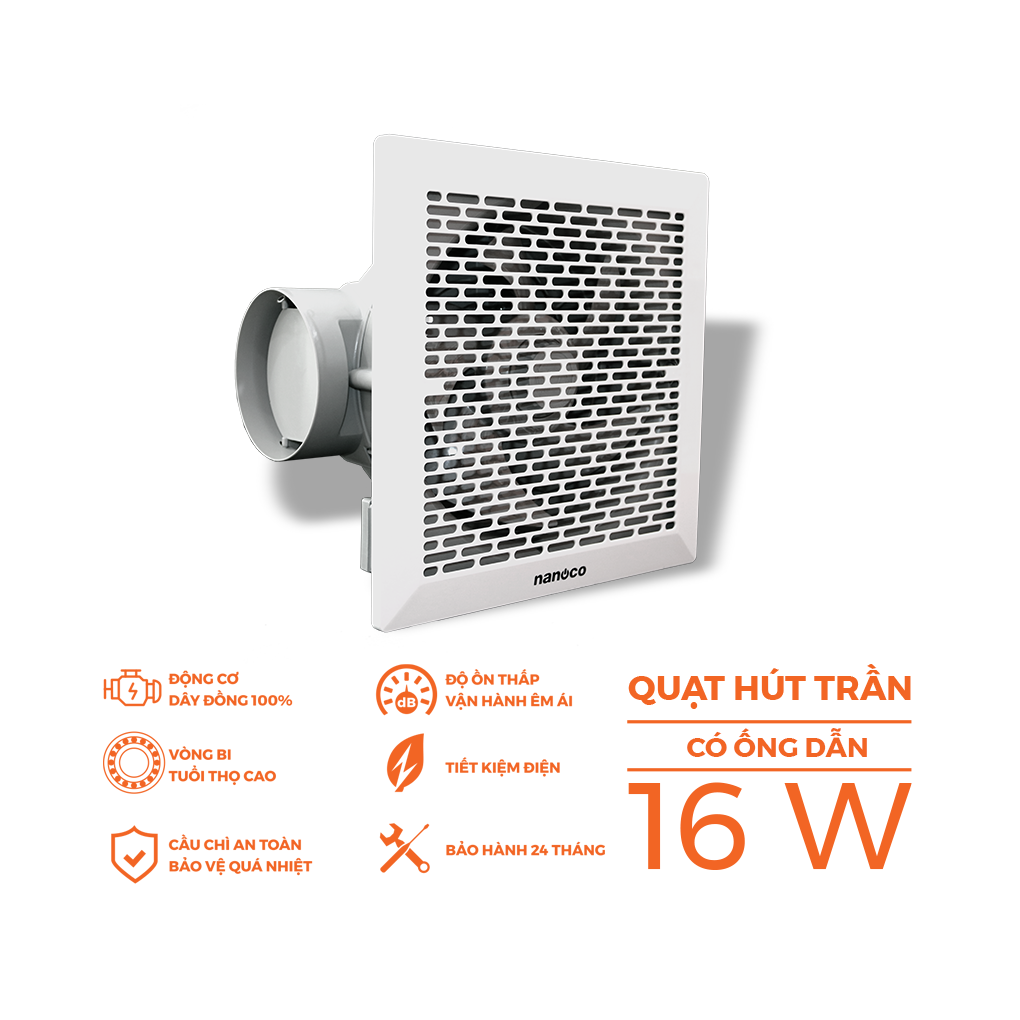 Quạt Hút Âm Trần Nanoco NCV1520-C 5