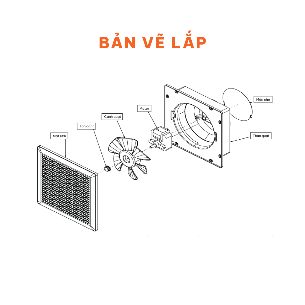 Quạt Hút Siêu Mỏng Nanoco NMV1523 12W 1