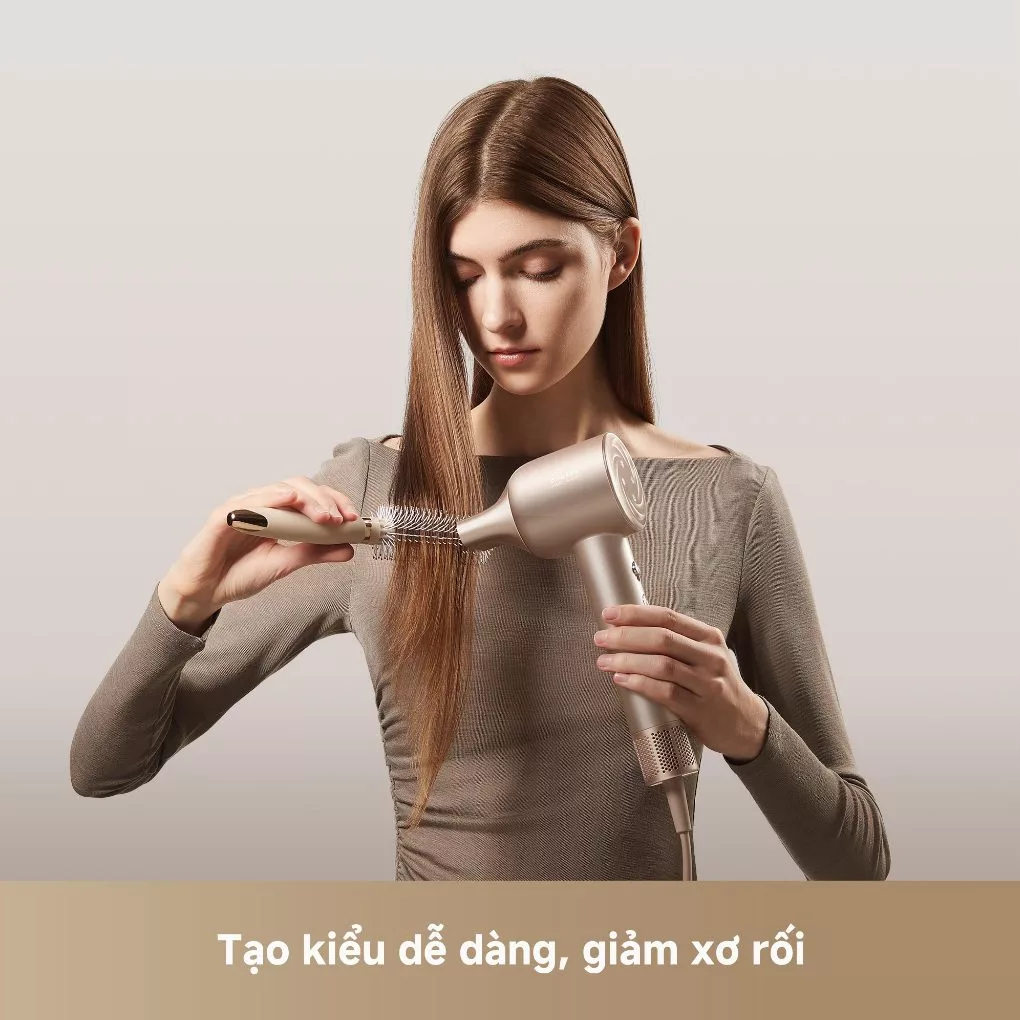 Máy Sấy Tóc Tốc Độ Cao Dreame Hair Dryer GloryUni AHG20W Màu Vàng 7