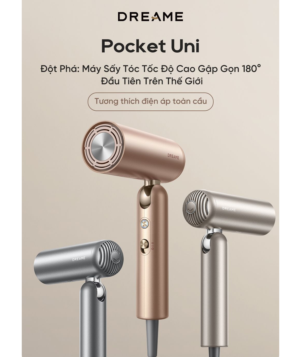 Máy Sấy Tóc Dreame Hair Pocket Uni AHD54 5