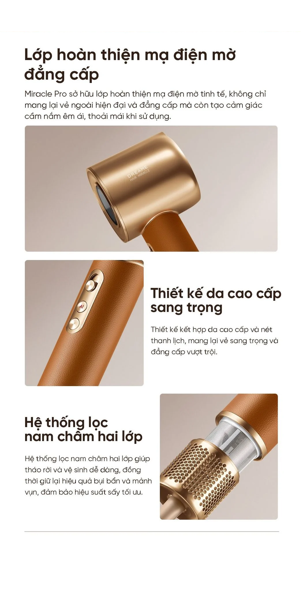 Máy Sấy Tóc Tốc Độ Cao Dreame Hair MiraclePro AHX30 10