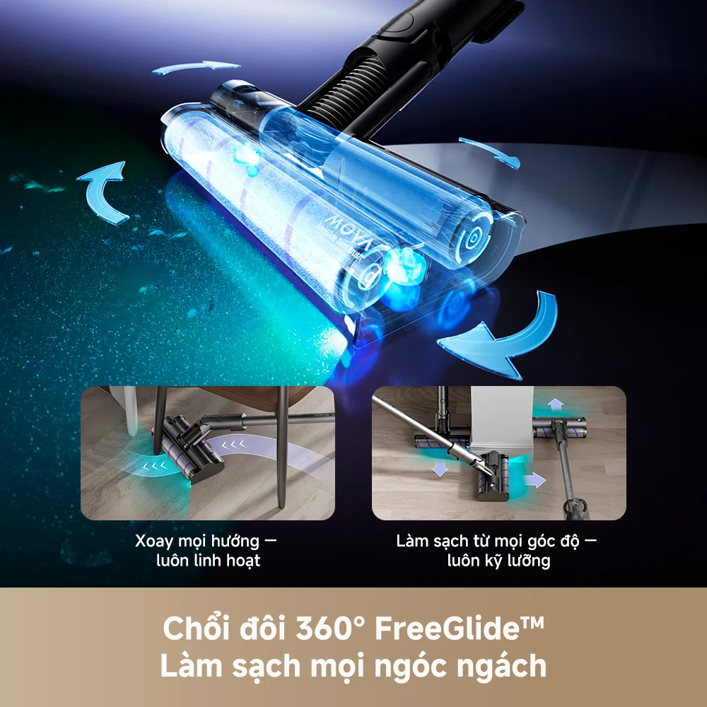Máy Hút Bụi Lau Nhà Cầm Tay Mova I10 11