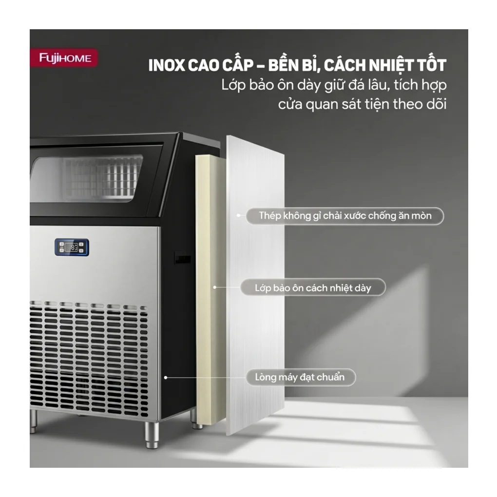 Máy làm đá Fujihome IM90 7