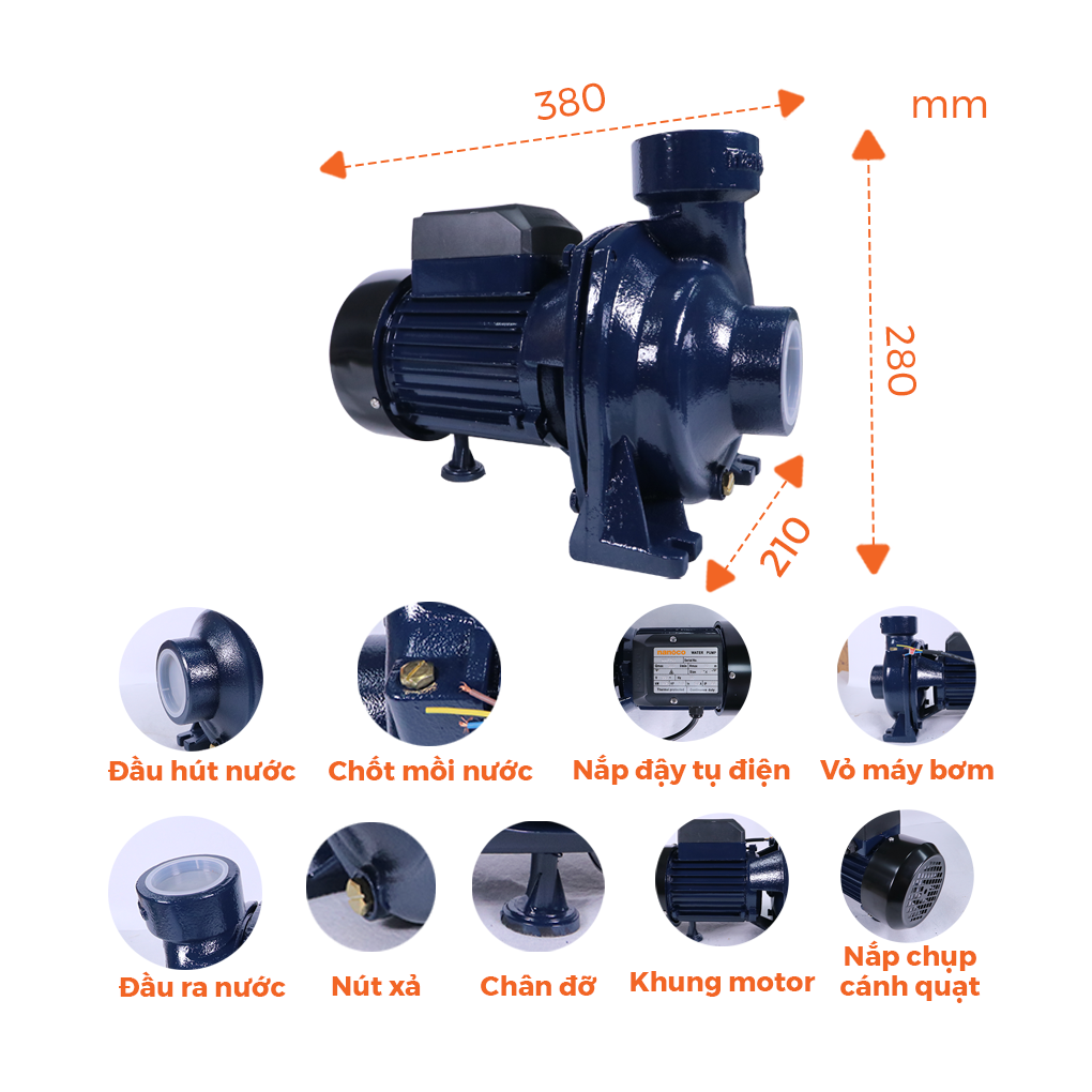 Máy Bơm Lưu Lượng Nanoco NHF750 750W 3