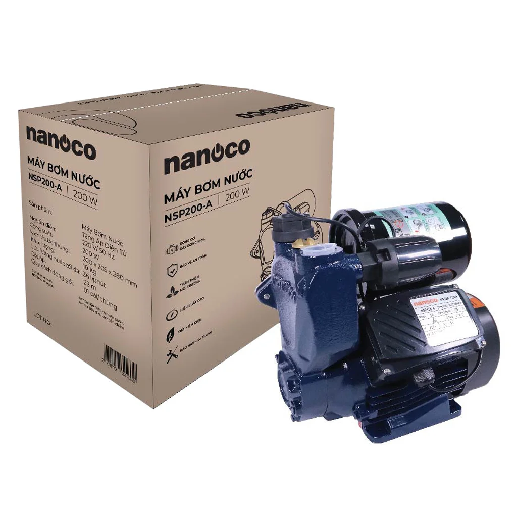 Máy Bơm Nước Tăng Áp Nanoco NSP200-A