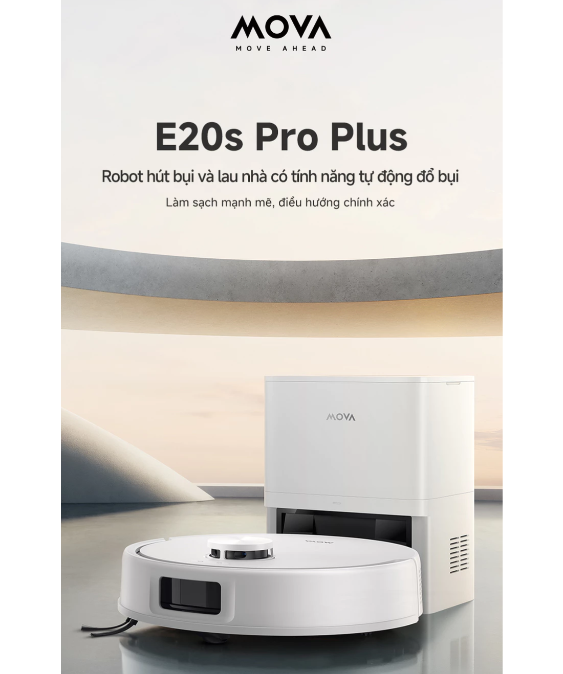 Robot Hút Bụi Lau Nhà Mova E20s Pro Plus 6