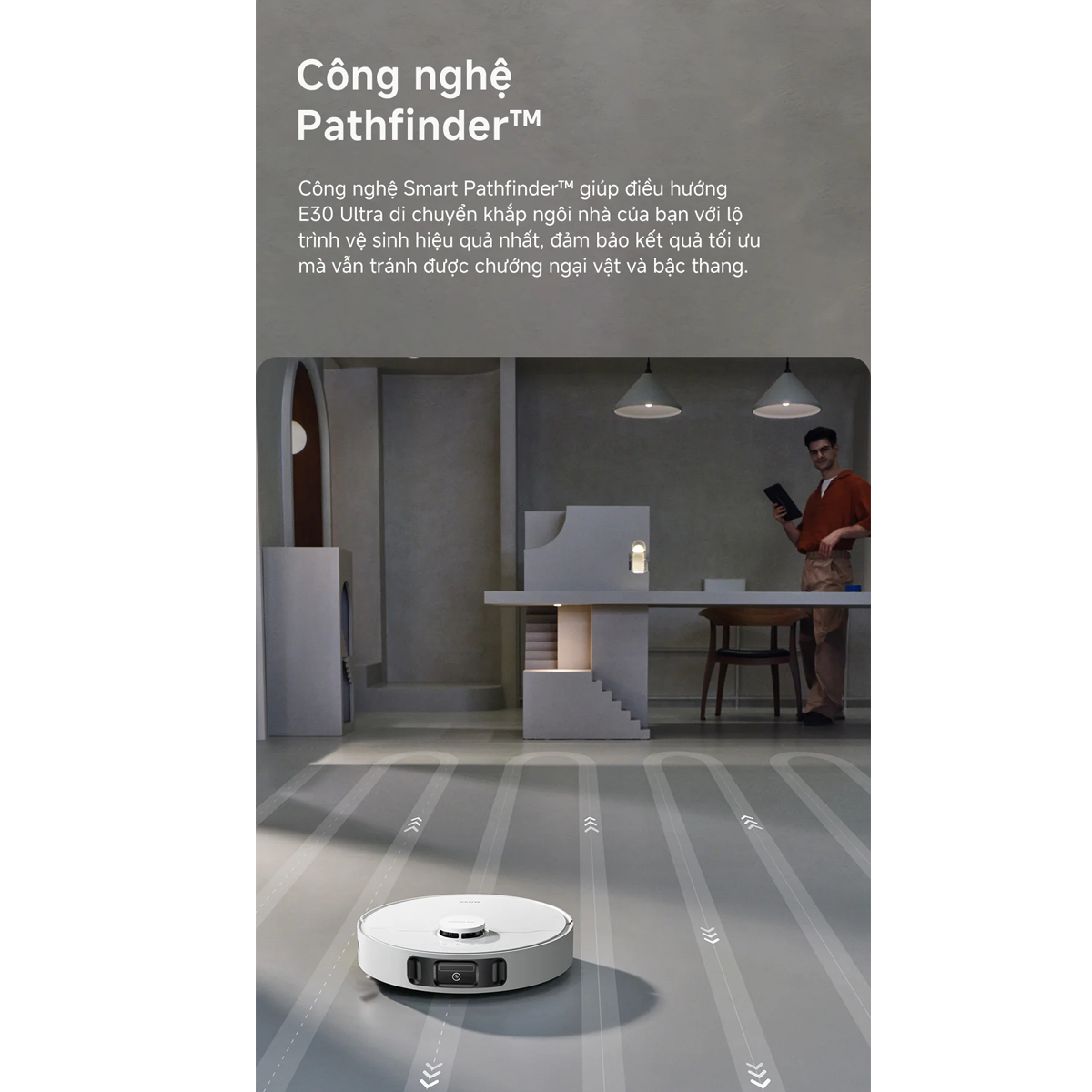 Robot Hút Bụi Lau Nhà Mova E30 Ultra 17