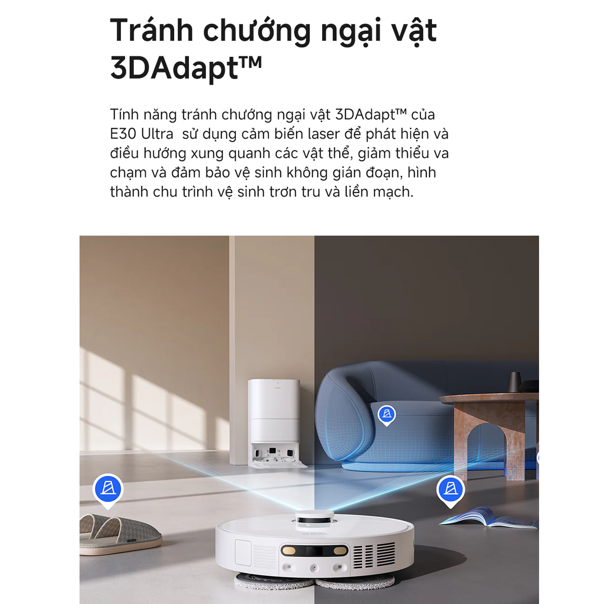 Robot Hút Bụi Lau Nhà Mova E30 Ultra 18