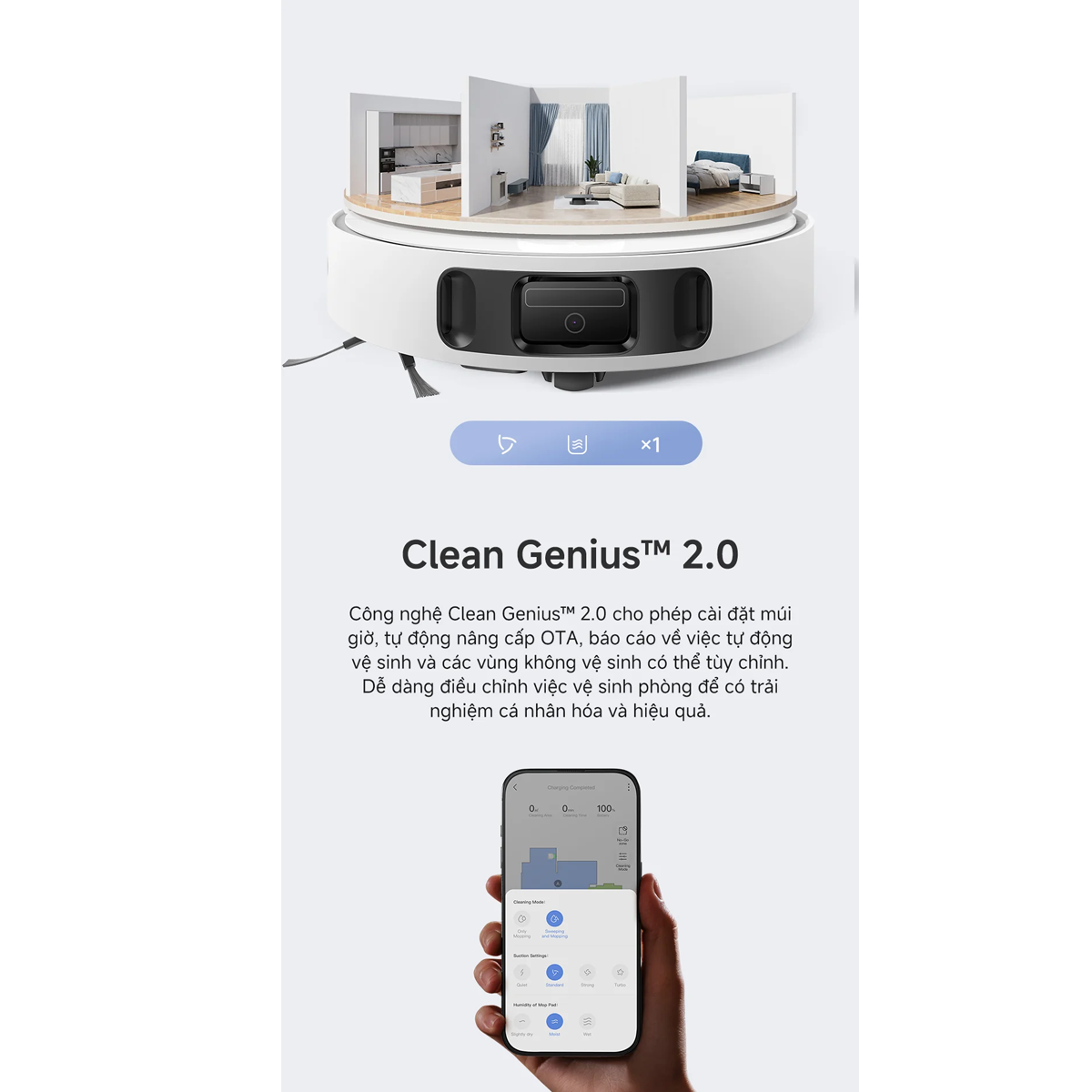 Robot Hút Bụi Lau Nhà Mova E30 Ultra 19