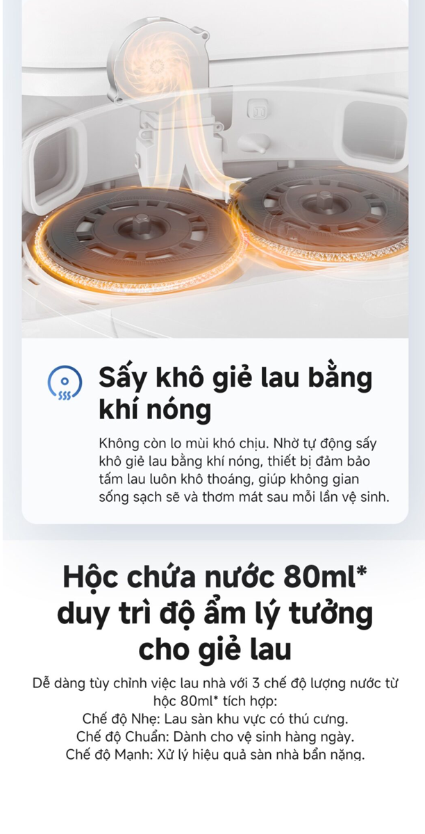 Robot Hút Bụi Lau Nhà Mova E40 Ultra 9