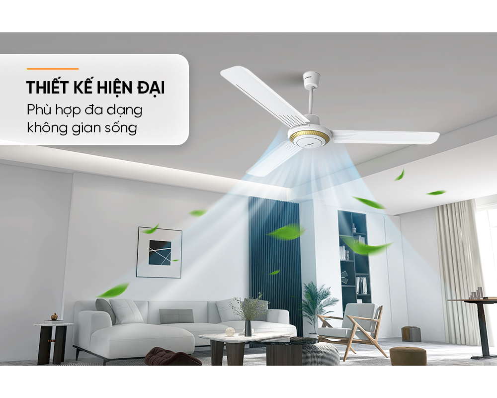 Quạt Trần 3 Cánh Sunhouse SHD7659 75W 5