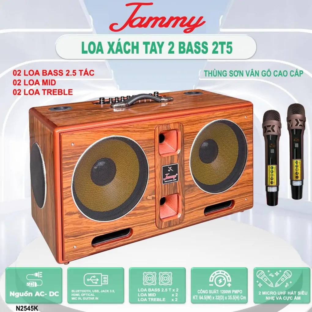 Loa karaoke Xách Tay Jammy N2545K
