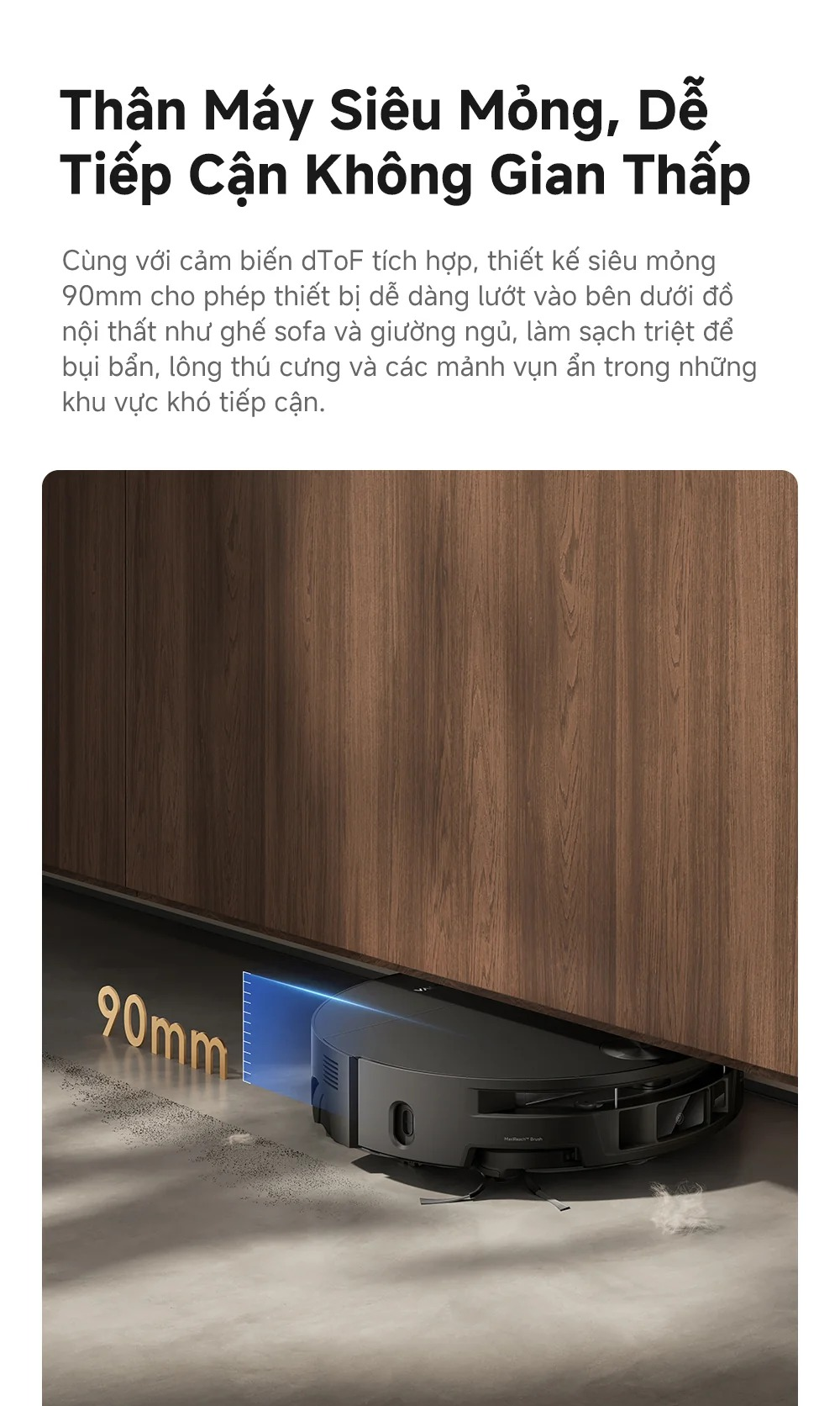 Robot Hút Bụi Lau Nhà Mova S70 Roller 13