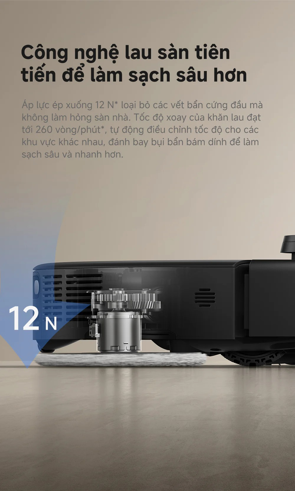 Robot Hút Bụi Lau Nhà Mova P70 Pro Ultra 12