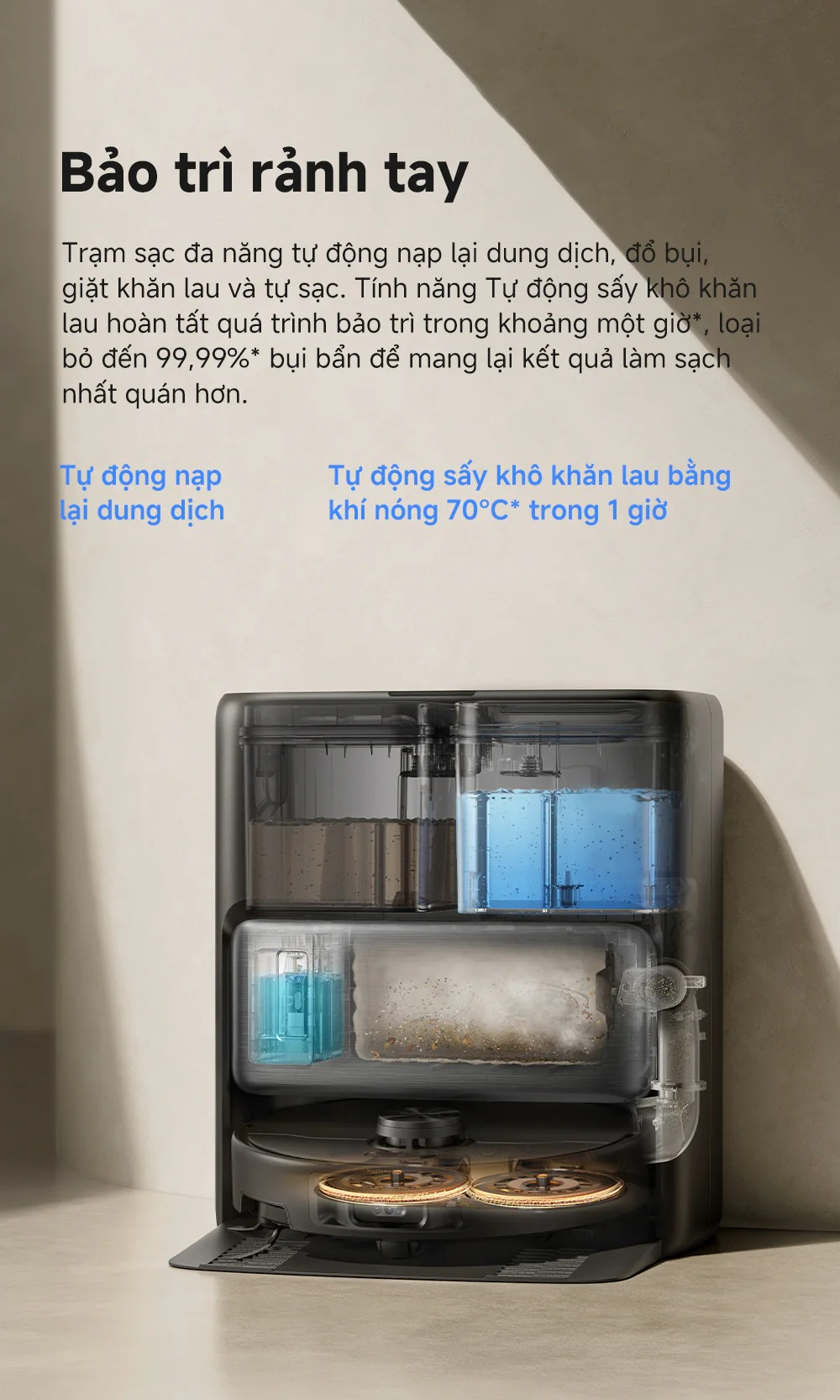 Robot Hút Bụi Lau Nhà Mova P70 Pro Ultra 14
