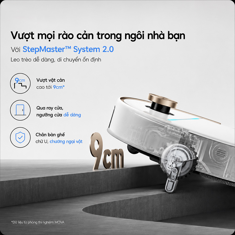 Robot Hút Bụi Lau Nhà Mova V70 Ultra 13