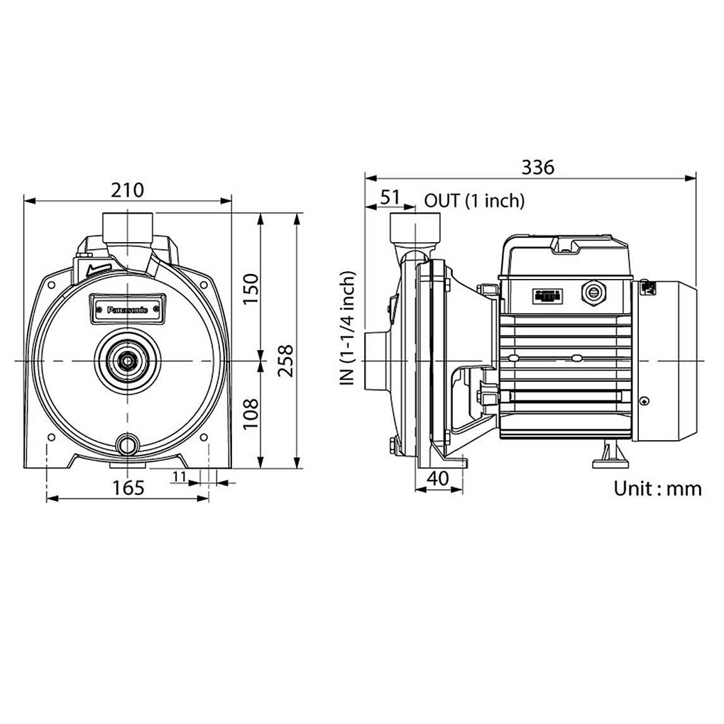 Máy Bơm Nước Ly Tâm Panasonic GP-15HCN1SVN 5