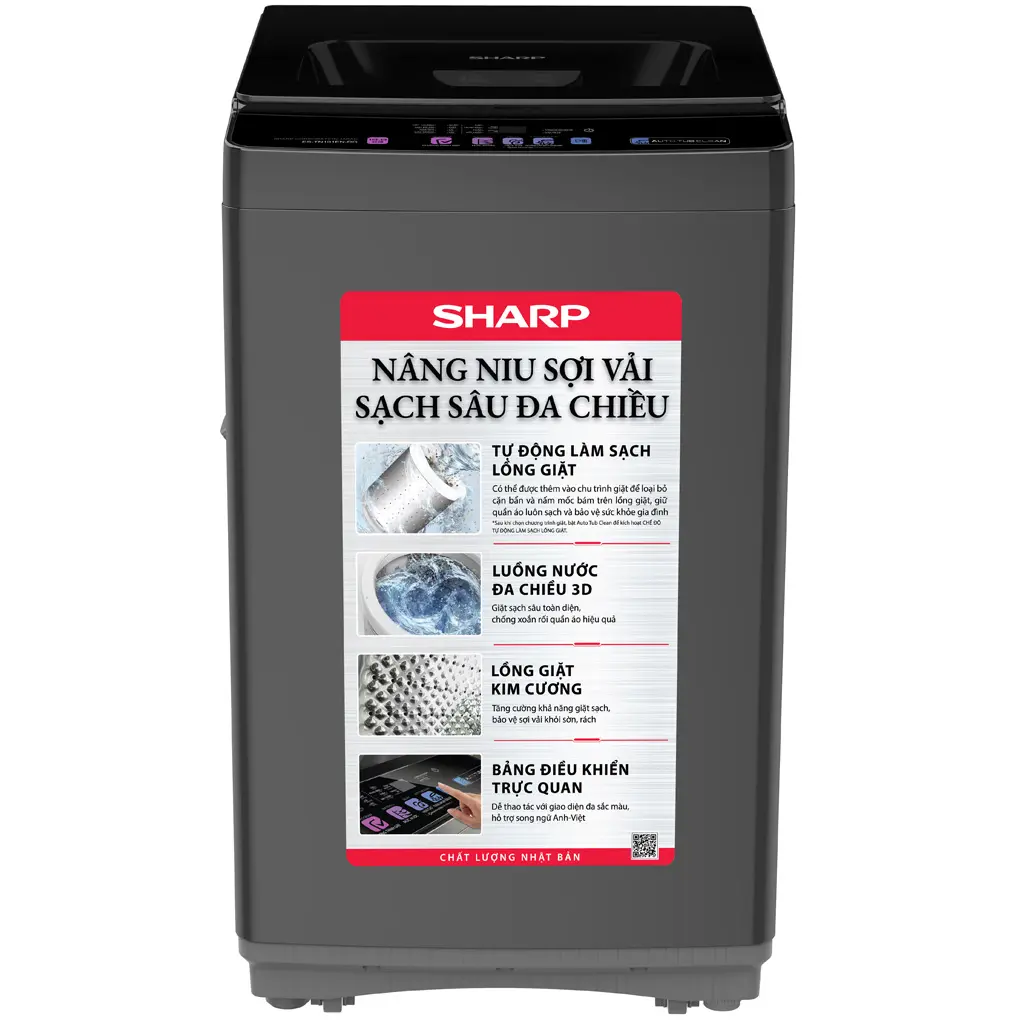 Máy Giặt Sharp 10 Kg ES-TN101EN-DG