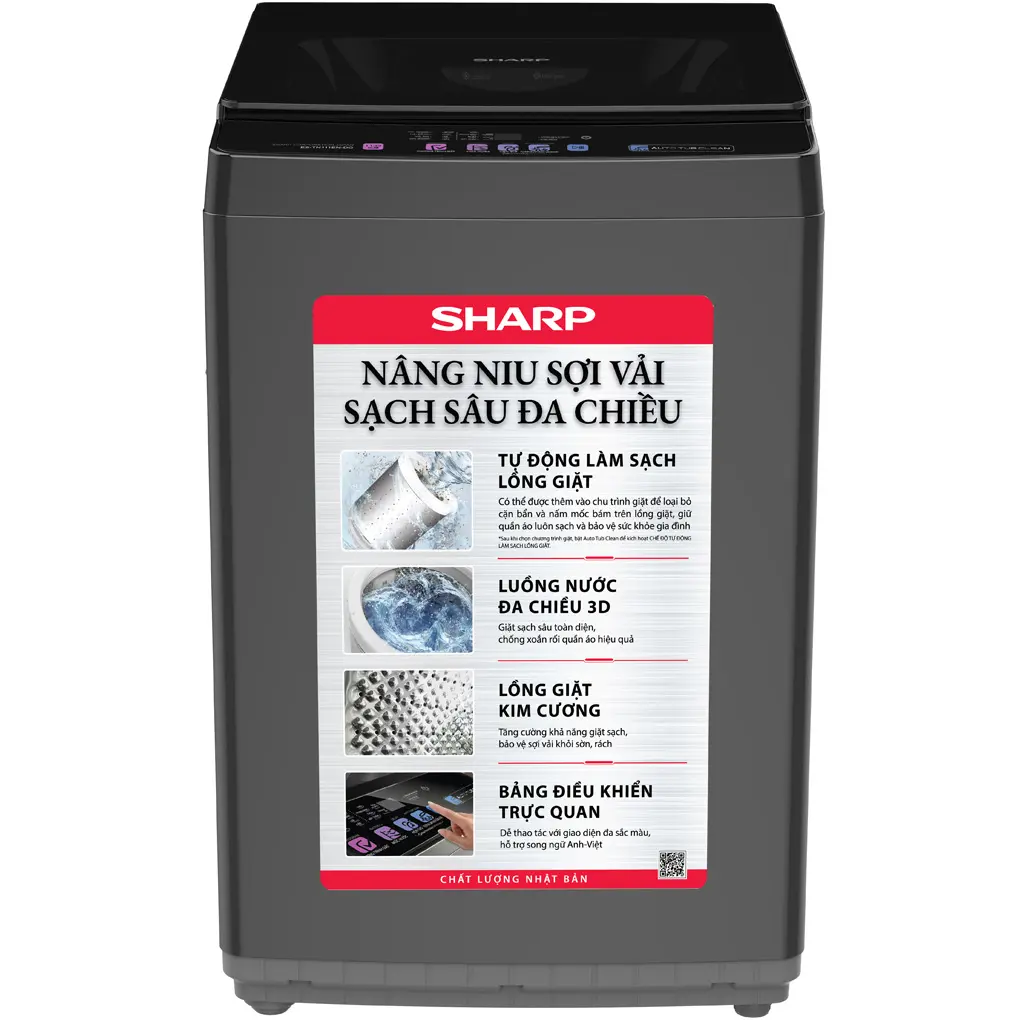 Máy Giặt Sharp 11 Kg ES-TN111EN-DG