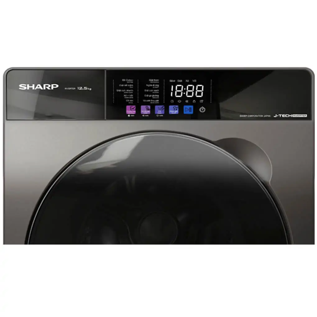 Máy Giặt Sharp Inverter 12.5 Kg ES-FKC125ED-DG 0