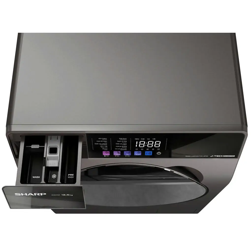 Máy Giặt Sharp Inverter 12.5 Kg ES-FKC125ED-DG 1