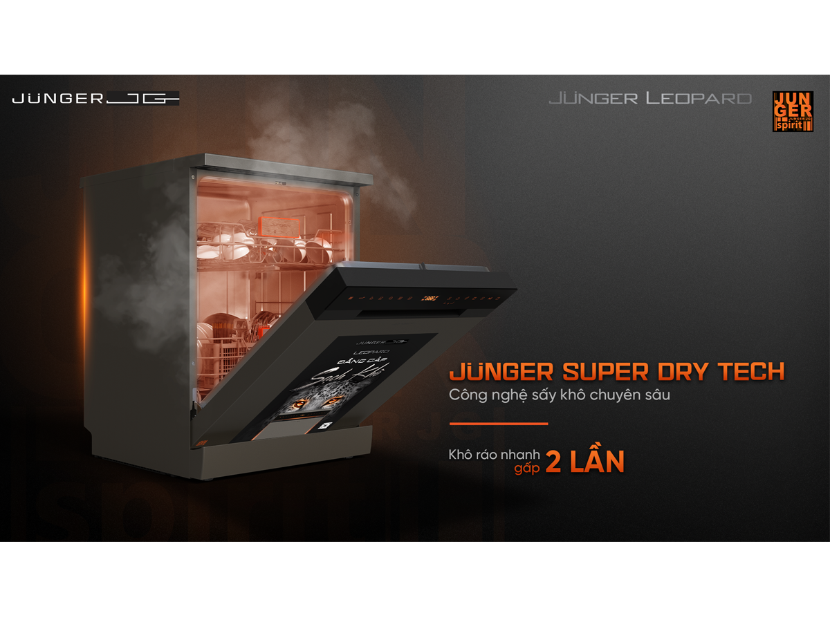 Máy Rửa Chén Junger Leopard-DWJ-163-MS - Xuất Xứ Thái Lan 8