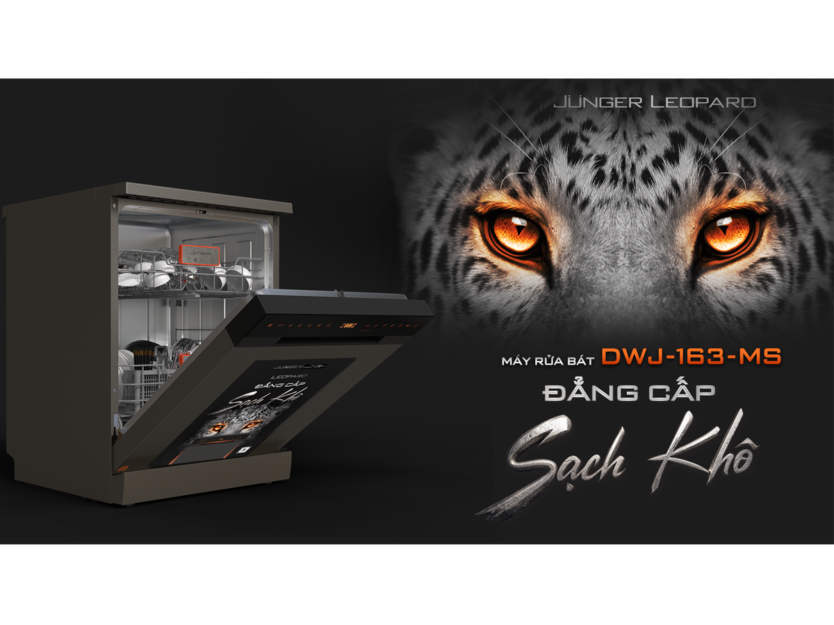 Máy Rửa Chén Junger Leopard-DWJ-163-MS - Xuất Xứ Thái Lan 14