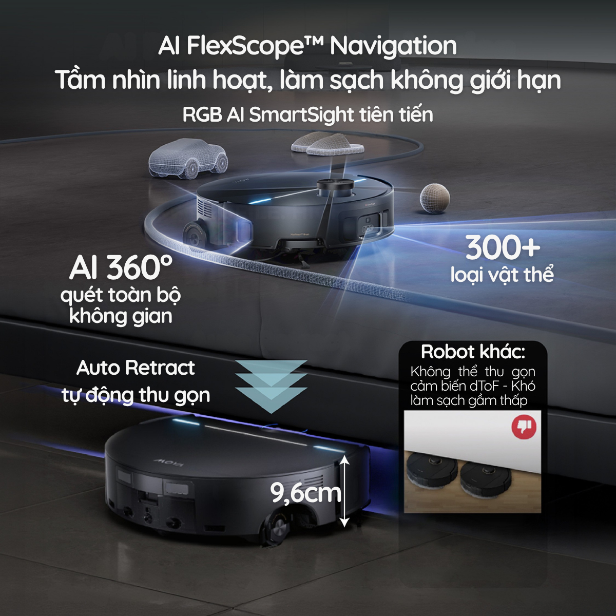 Robot Hút Bụi Lau Nhà Mova Z70 Ultra Roller Complete 16