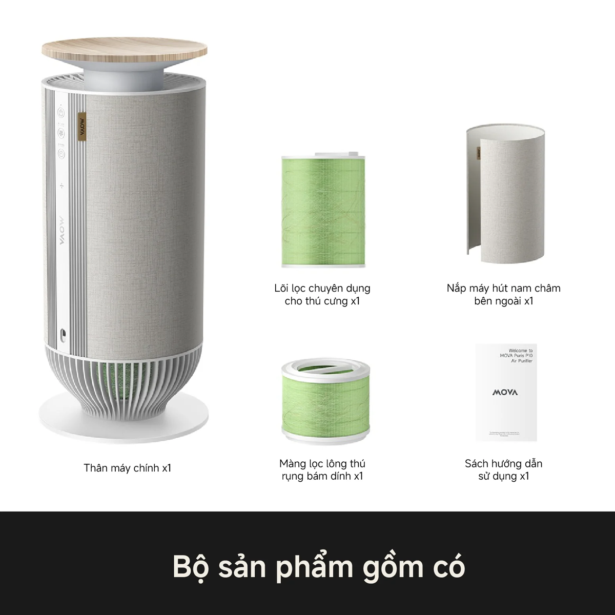Máy Lọc Không Khí Mova Puris P10 Air Purifier 8