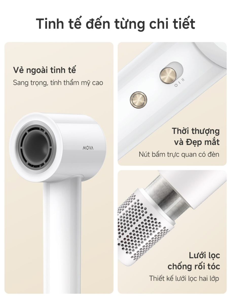 Máy Sấy Tóc Tốc Độ Cao Mova Turbo 4